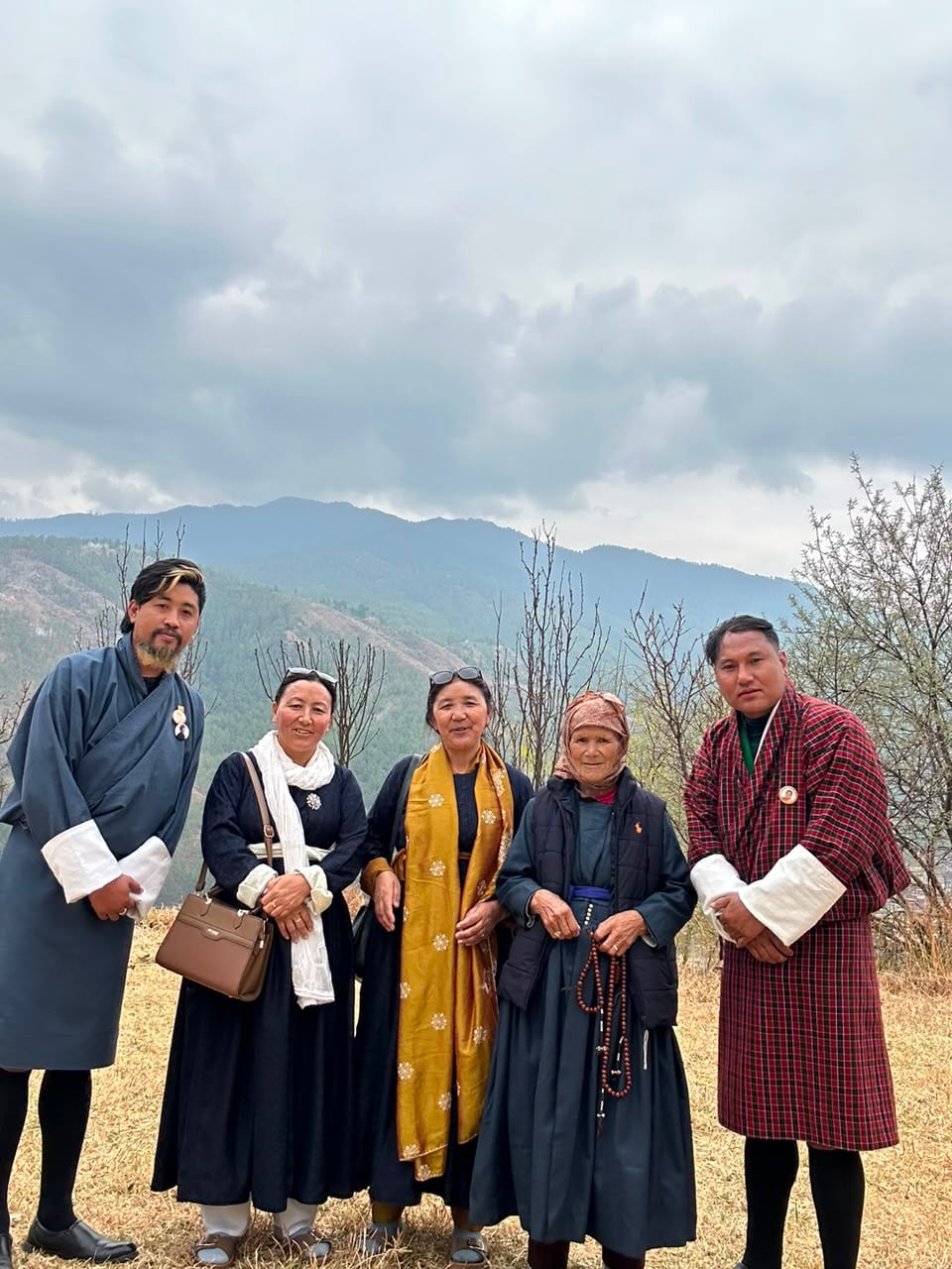 Bhutanese Locals in Traditional Dress