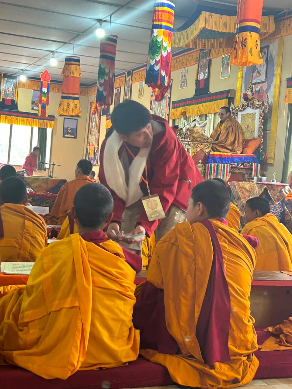 Sacred Ceremony with Young Monks