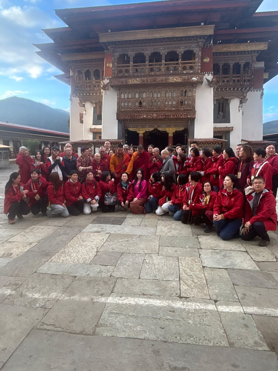 Pilgrimage Group at the Dzong