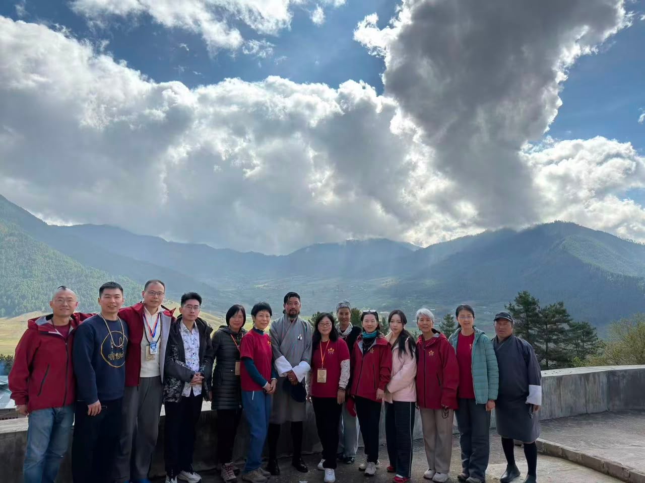 Tour Group with Bhutan Mountain Vista