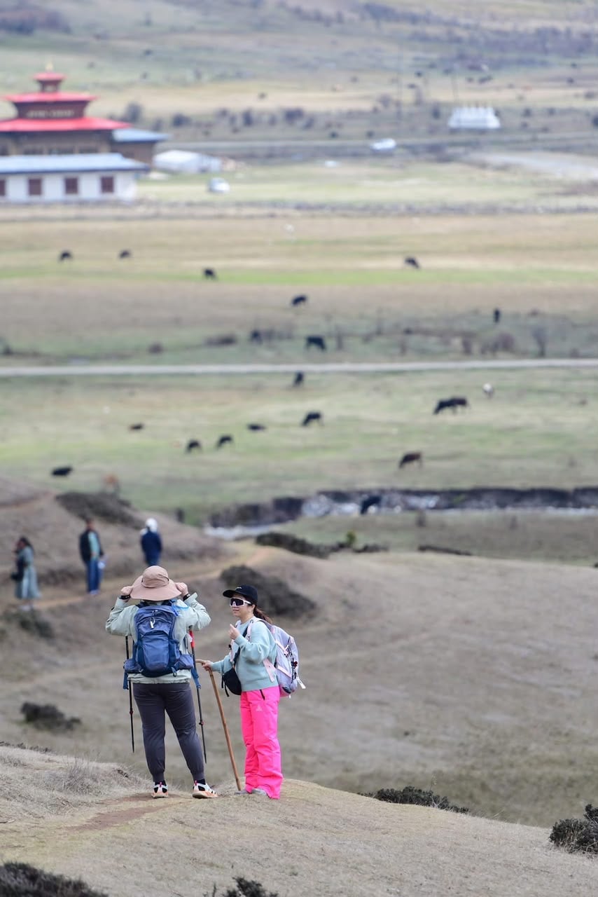 Trekkers in the Himalayan Valley
